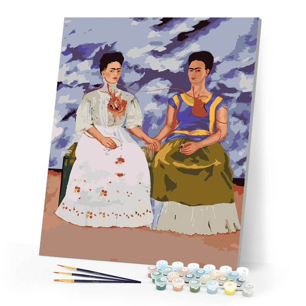 Paint by numbers kit Frida - The Two Fridas Figured'Art