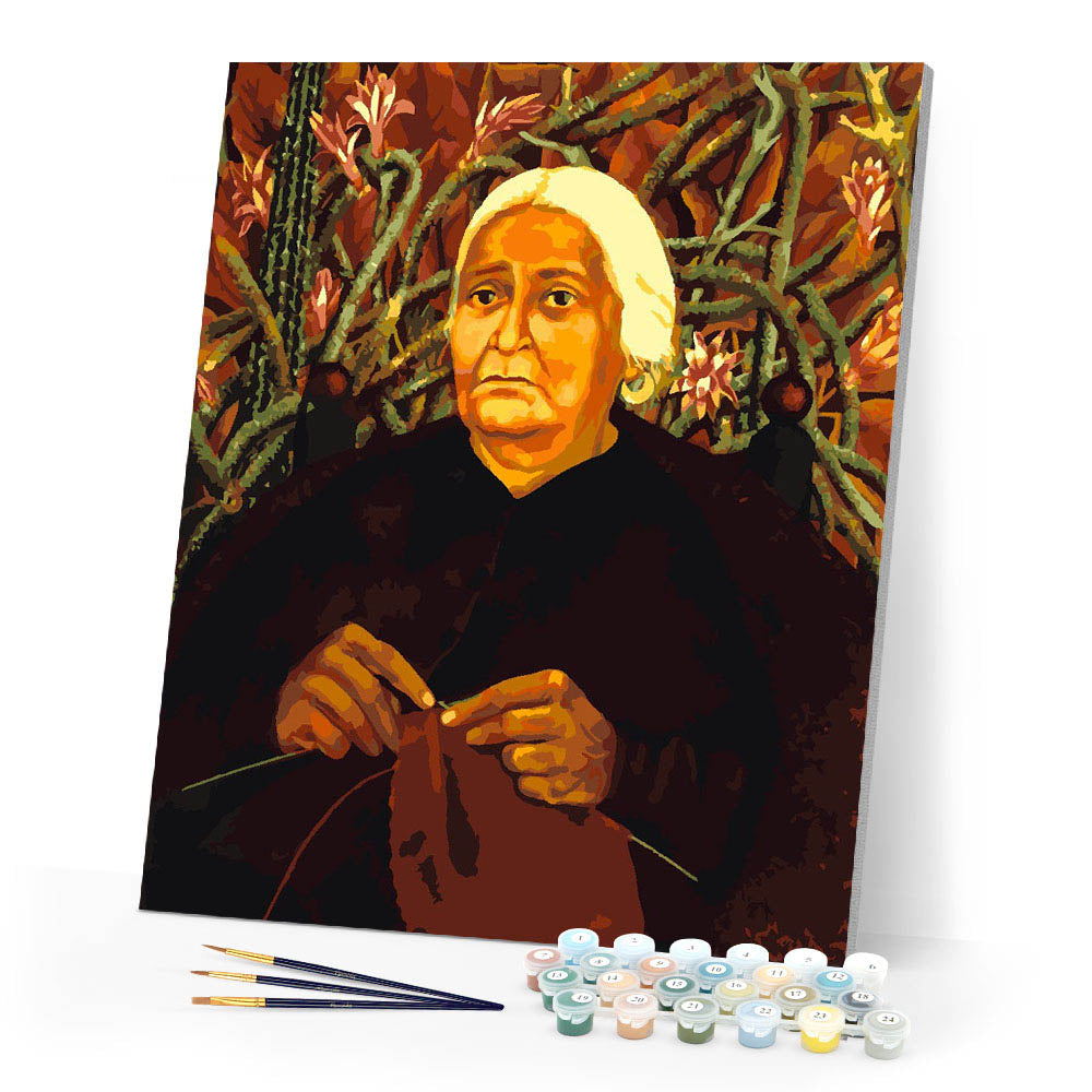 Paint by numbers kit Frida - Portrait of Doña Rosita Morillo Figured'Art