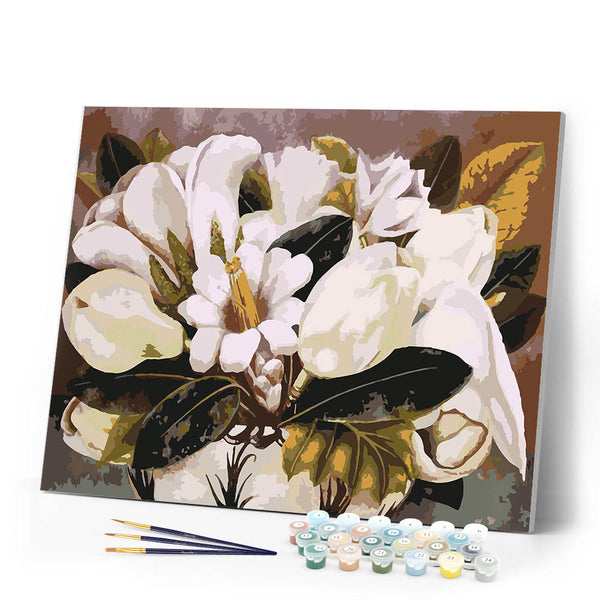 Paint by numbers kit Frida - Magnolias Figured'Art