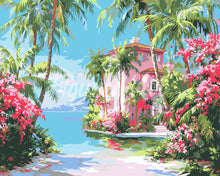 Load image into Gallery viewer, Paint by numbers kit for adults Paradise Coast House Figured'Art