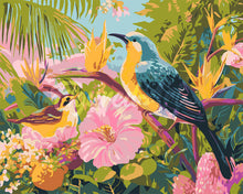 Load image into Gallery viewer, Paint by numbers kit Tropical Garden Birds Figured'Art