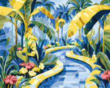 Load image into Gallery viewer, Paint by numbers kit Tropical Garden Path Figured'Art