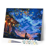Paint by numbers kit Lantern Night View Figured'Art