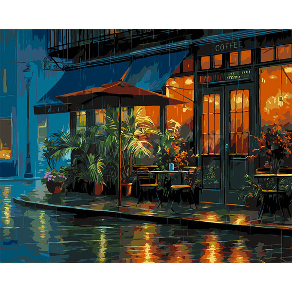 Rainy Cafe Corner