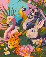 Load image into Gallery viewer, Paint by numbers kit Jungle Friends Figured'Art
