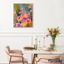 Load image into Gallery viewer, Twin Flamingos