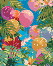 Load image into Gallery viewer, Paint by numbers kit Jungle Balloons Figured'Art