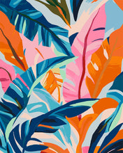 Load image into Gallery viewer, Paint by numbers kit Colorful Banana Leaves Figured'Art