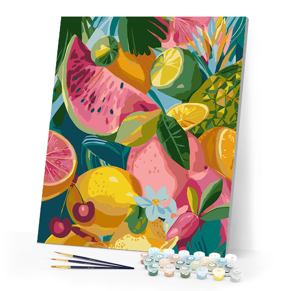 Paint by numbers kit Tropical Fruit Mix Figured'Art
