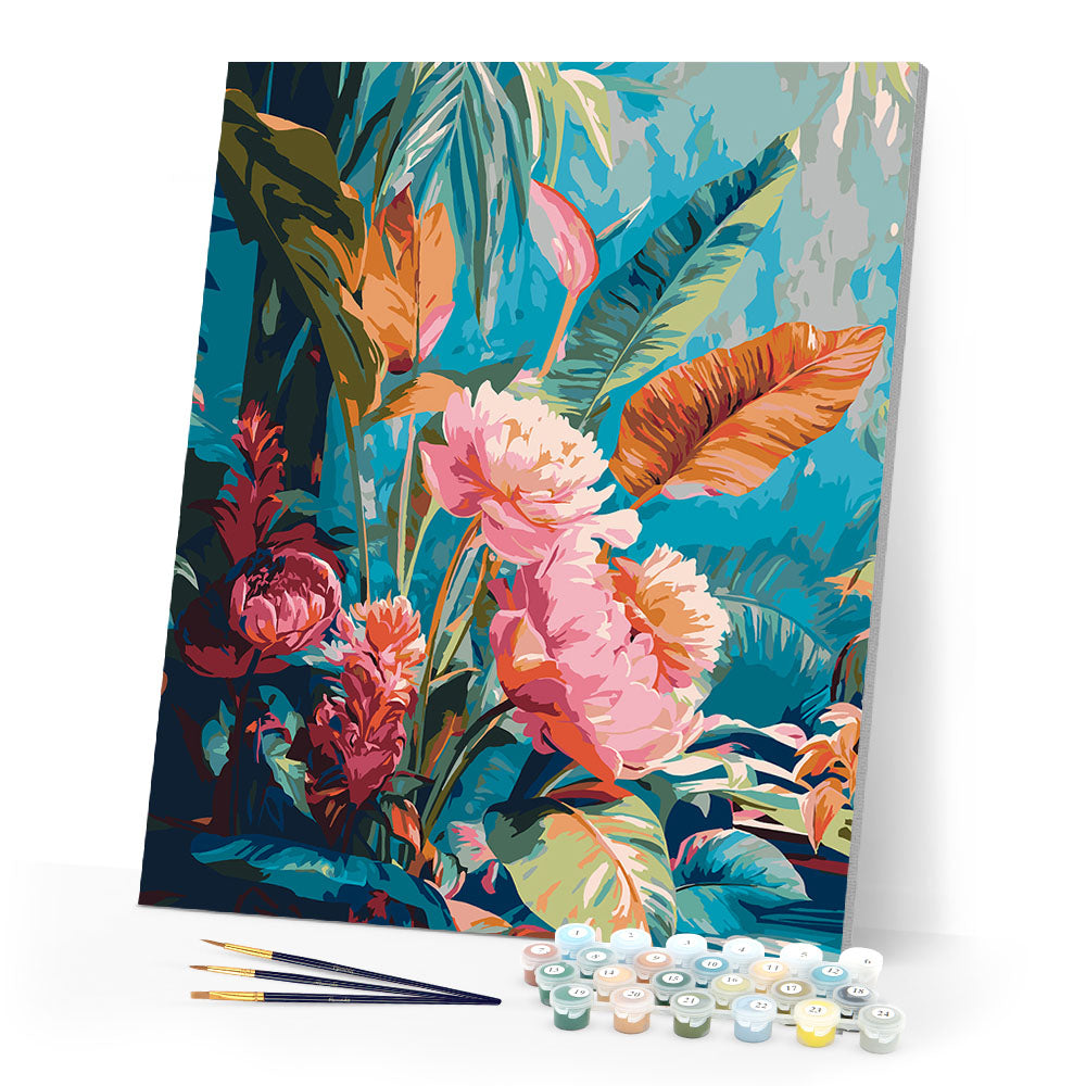 Paint by numbers kit Jungle Blossoms Figured'Art