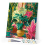 Paint by numbers kit Indoor Tropical Garden Figured'Art