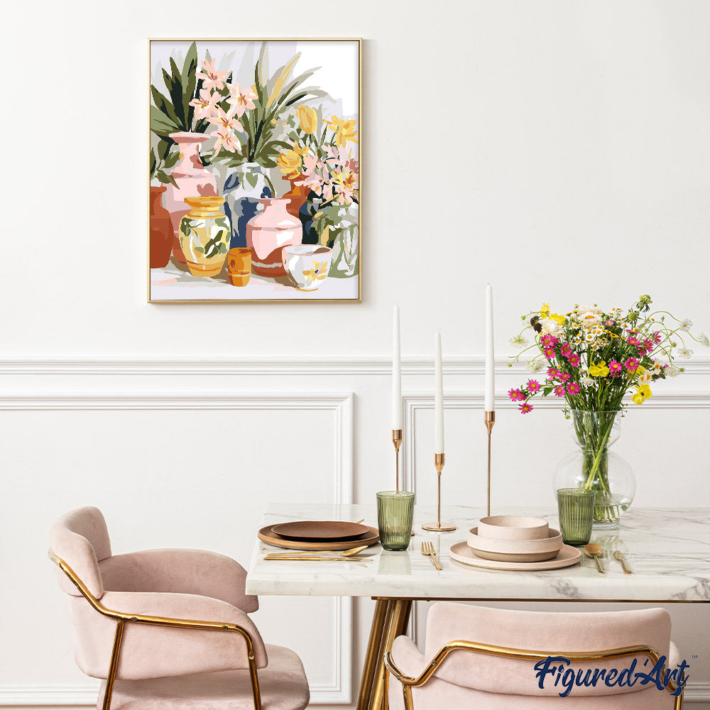 Pottery and Flowers