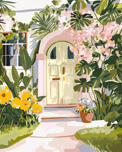 Load image into Gallery viewer, Paint by numbers kit Doorway of Flowers Figured'Art