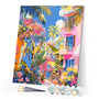 Paint by numbers kit Tropical Neighborhood Figured'Art