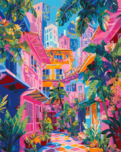 Load image into Gallery viewer, Paint by numbers kit Colorful Neighborhood Figured'Art