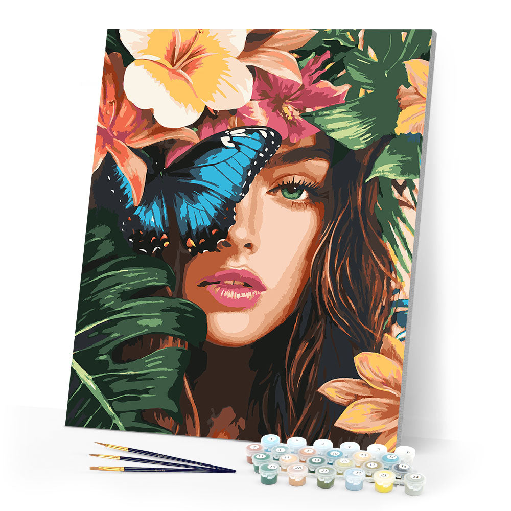 Paint by numbers kit Tropical Beauty Figured'Art