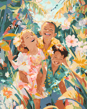Load image into Gallery viewer, Paint by numbers kit Tropical Childhood Figured'Art