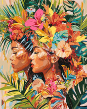 Load image into Gallery viewer, Paint by numbers kit for adults Tropical Sisters Figured'Art