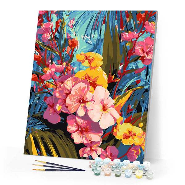 Paint by numbers kit Tropical Orchids Figured'Art