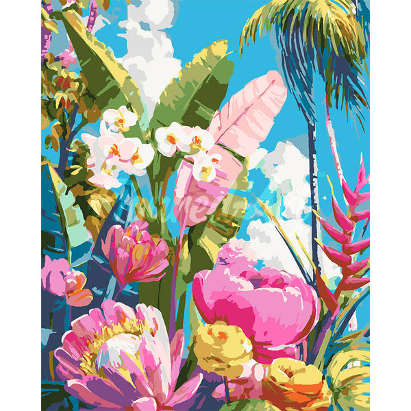 Colorful Tropical Garden