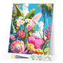 Paint by numbers kit Colorful Tropical Garden Figured'Art