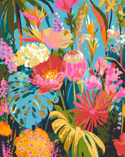 Load image into Gallery viewer, Paint by numbers kit Vivid Tropical Garden Figured'Art