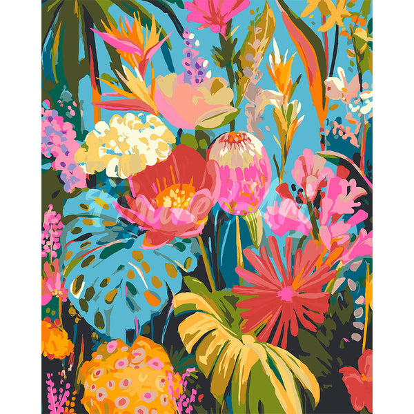 Vivid Tropical Garden