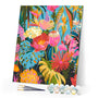 Paint by numbers kit Vivid Tropical Garden Figured'Art