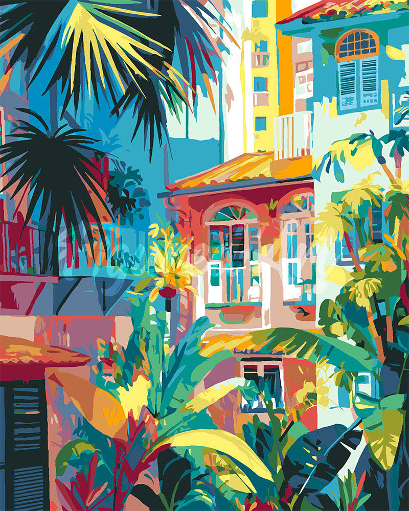 Paint by Numbers for adults - Urban Jungle – Figured'Art
