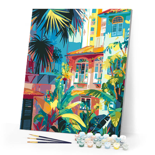 Paint by numbers kit Urban Jungle Figured'Art