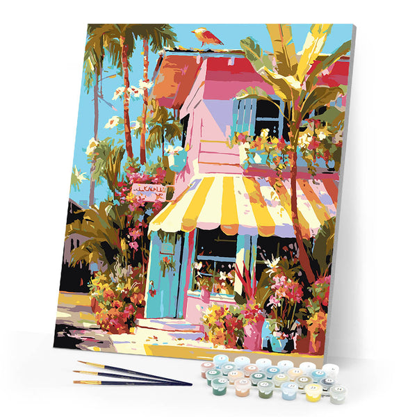 Paint by numbers kit Tropical Florist Figured'Art