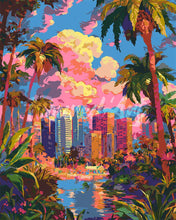 Load image into Gallery viewer, Paint by numbers kit Jungle Meets City Figured'Art