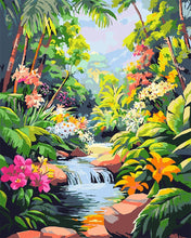 Load image into Gallery viewer, Paint by numbers kit Tropical Waterfall Figured'Art