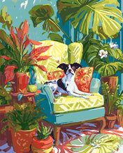 Load image into Gallery viewer, Paint by numbers kit Plant Corner with Dog Figured'Art