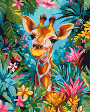 Load image into Gallery viewer, Paint by numbers kit Tropical Giraffe Figured'Art
