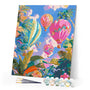 Paint by numbers kit Jungle Sky Balloons Figured'Art