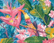Load image into Gallery viewer, Paint by numbers kit Tropical Jungle Bird Figured'Art