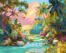 Load image into Gallery viewer, Paint by numbers kit Tropical Stream Figured'Art