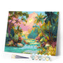 Paint by numbers kit Tropical Stream Figured'Art
