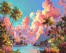 Load image into Gallery viewer, Paint by numbers kit Tropical Dream Bay Figured'Art