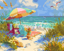 Load image into Gallery viewer, Paint by numbers kit Summer Shore Figured'Art