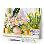 Paint by numbers kit Pastel Flower Pots Figured'Art