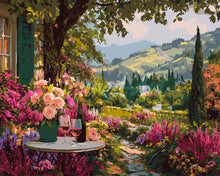 Load image into Gallery viewer, Paint by numbers kit Wine by the Garden Figured'Art
