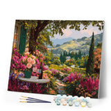 Paint by numbers kit Wine by the Garden Figured'Art