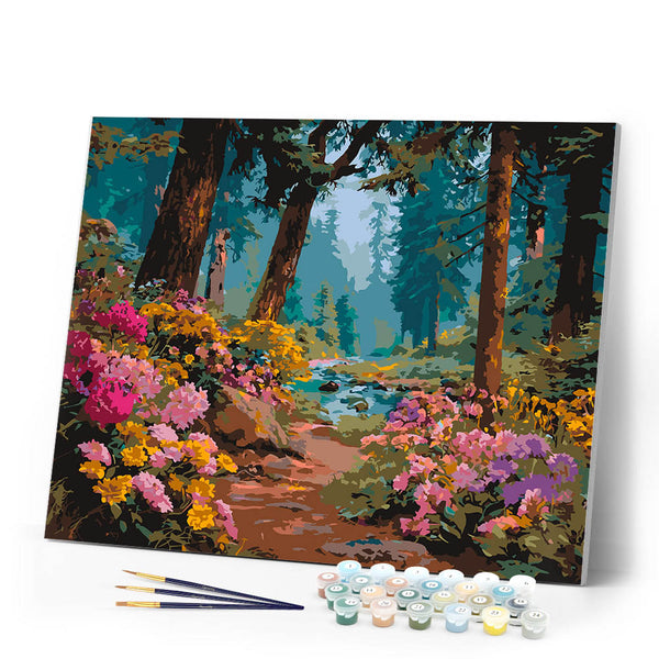 Paint by numbers kit Wildflower Stream Figured'Art