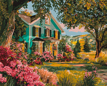 Load image into Gallery viewer, Paint by numbers kit Blooming Garden Porch Figured'Art