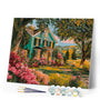 Paint by numbers kit Blooming Garden Porch Figured'Art