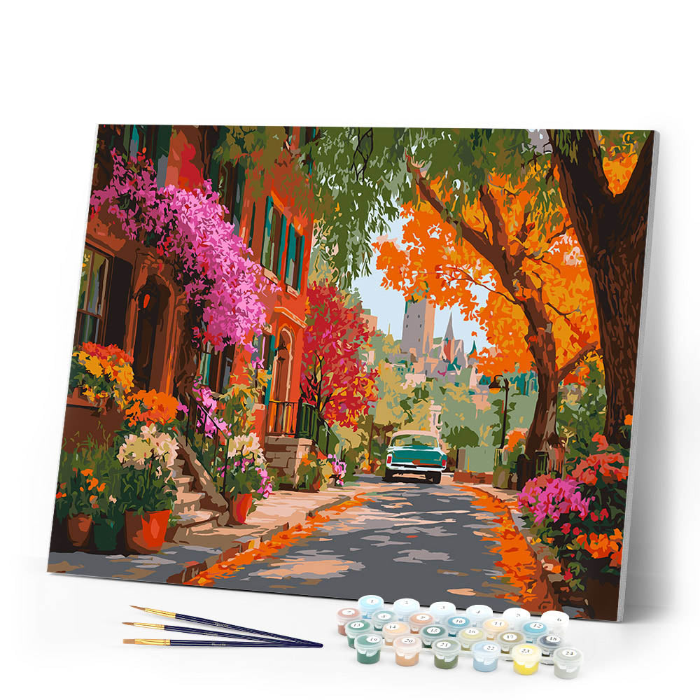 Paint by numbers kit Urban Garden Lane Figured'Art