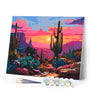 Paint by numbers kit Colorful Desert Landscape Figured'Art