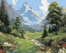 Load image into Gallery viewer, Paint by numbers kit Glacier Creek Figured'Art